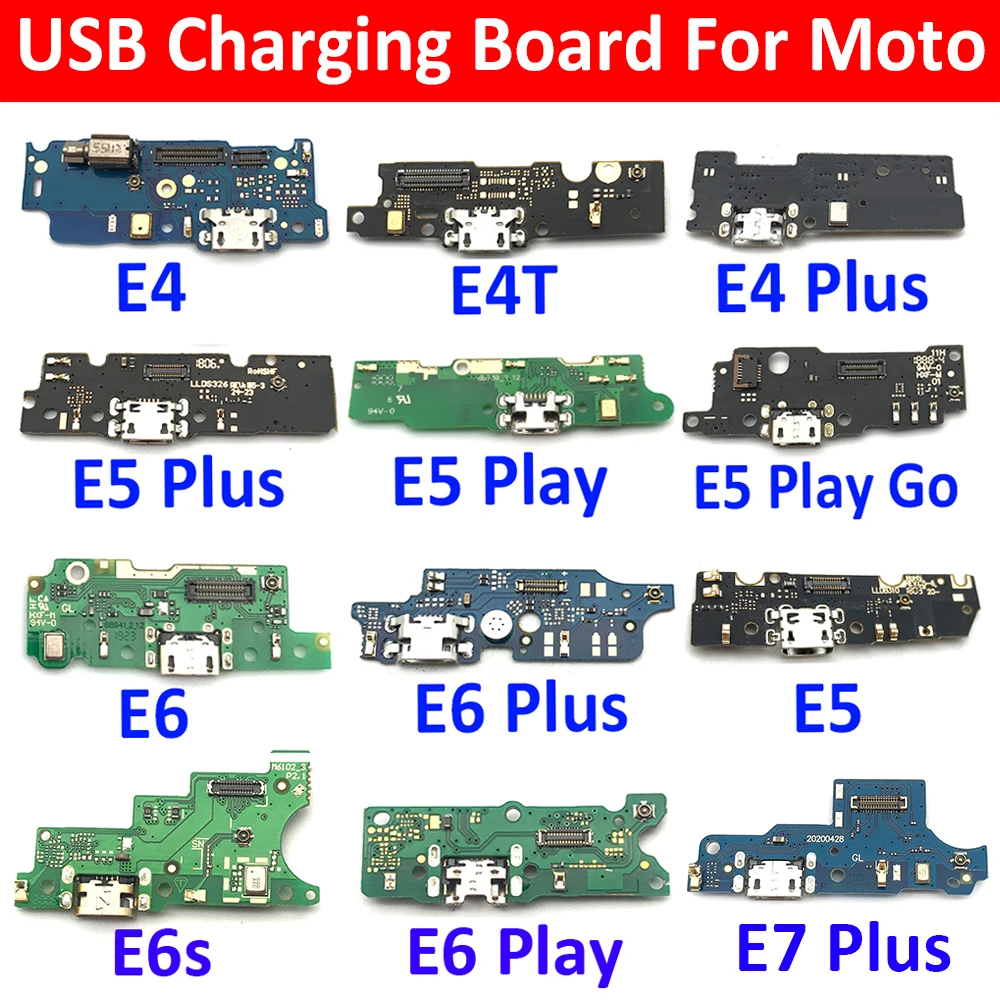 Шлейф с USB-портом для зарядки Motorola Moto E3 E4 E4T E6 E7 Plus E5 Play Go E6s | Мобильные телефоны и