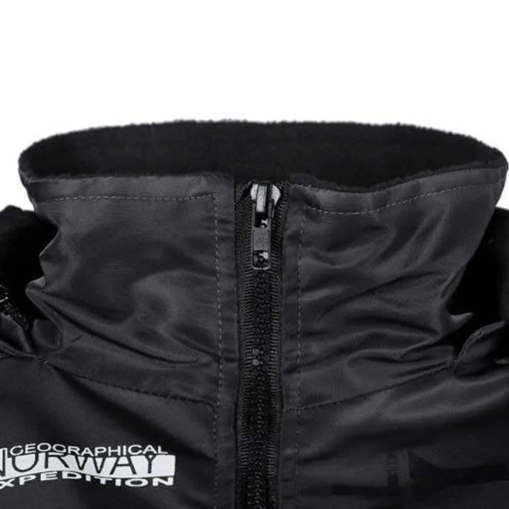 

Casual Jacket Autumn Winter The New Fashion Loose Simple Basic Thick Warm Zipper Pocket Hooded Splicing Long Sleeve