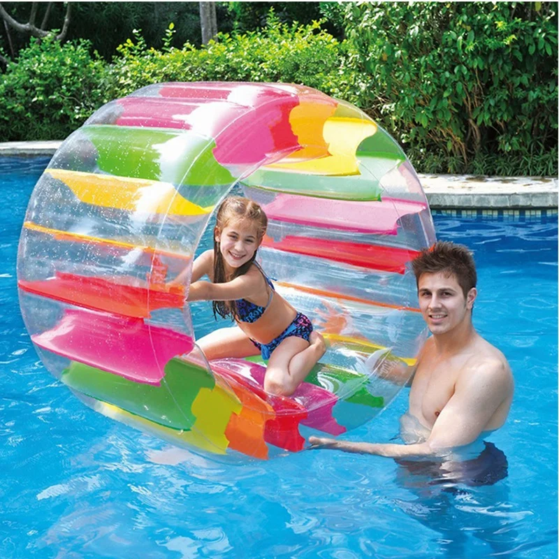 

100cm Children's Inflatable Roller Water Toy Parent-child interaction toy Swimming Pool Accessories PVC Outdoor Kids gift