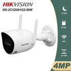 Беспроводная цилиндрическая IP-камера Hikvision, Внешняя камера 4 МП, поддержка 30 м, слот для SD-карты, водонепроницаемая сетевая камера IP67 с Wi-Fi
