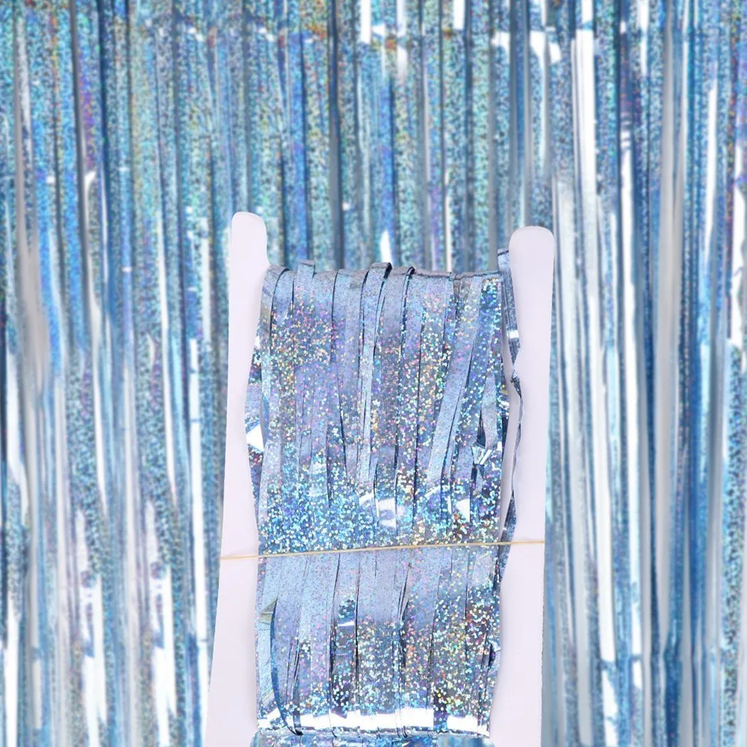 

1 Pcsxrain Curtain 1mx2m Party Backdrop Glitter Fringe Curtain Birthday Wedding Adult Anniversary Decor