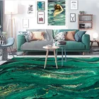 Ковер с абстрактным изумрудно-зеленым узором, нескользящий ковер для гостиной, 120x160 см, большая площадь, для спальни, большой коврик