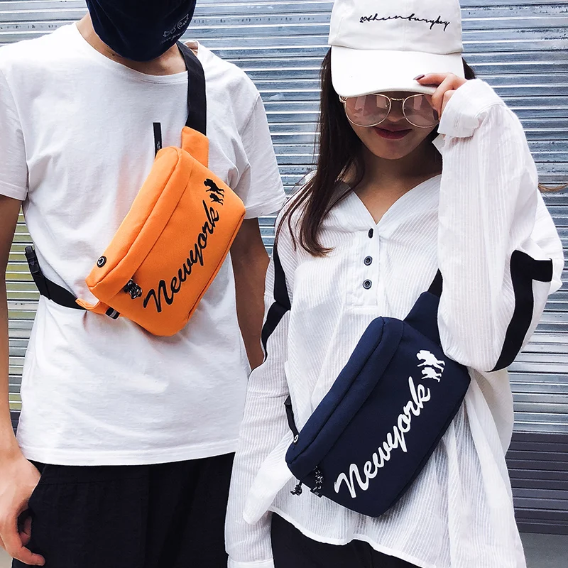 Поясная сумка для мужчин и женщин повседневная с надписью несколько цветов