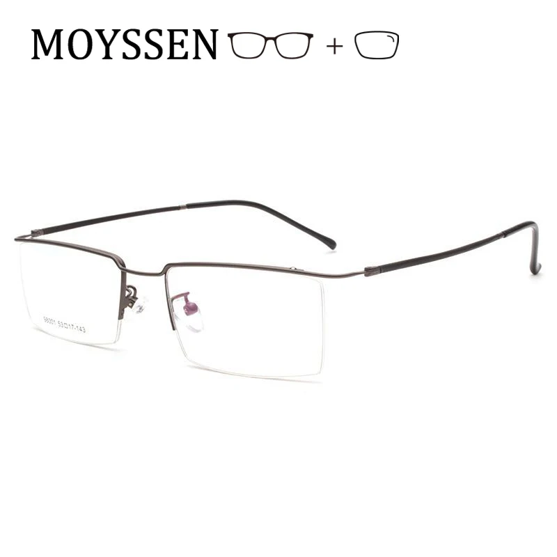 Мужские высококачественные очки в деловом стиле из титанового сплава с