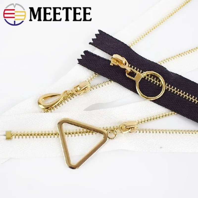 Meetee 10/20 штук 20/30 см 3# металлическая молния с закрытым концом Автоматическая блокировка язычок молнии голова Декор DIY сумка кошелек швейной по индивидуальному заказу аксессуар