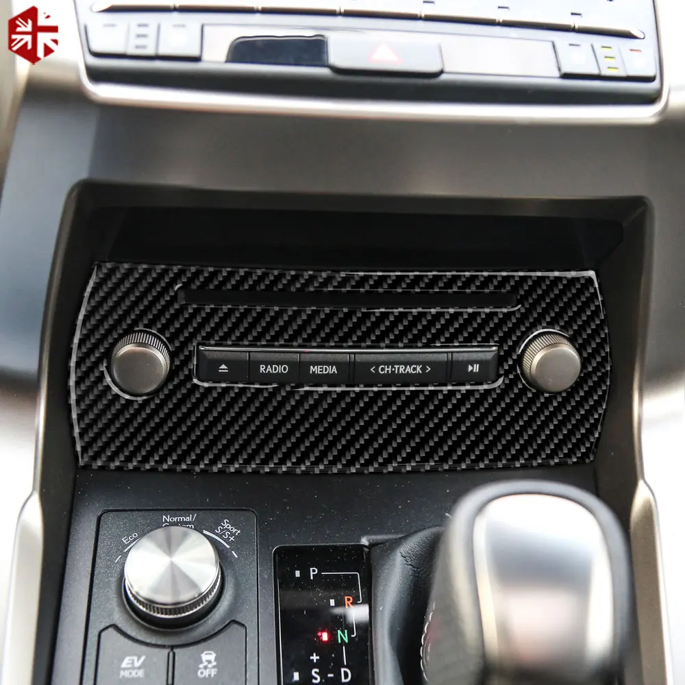 

for Lexus NX 2015-2019 Car Interior Carbon Fiber CD Panel Cover Trim