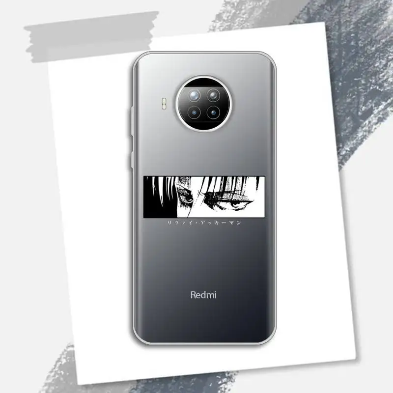 

Japan anime attack on titan Phone Case Transparent for Xiaomi Redmi note 10 t 8 9 pro lite 11