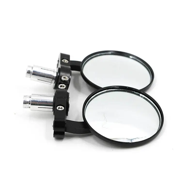 2x выпуклый Мотоцикл 3 &quotКруглый 7/8&quot Ручка Бар Конец Зеркала заднего вида для Honda