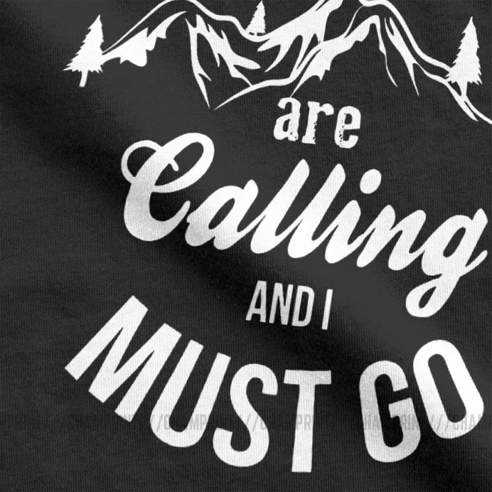 Футболка мужская из натурального хлопка топ с вызовом гор скалолазание Пешие