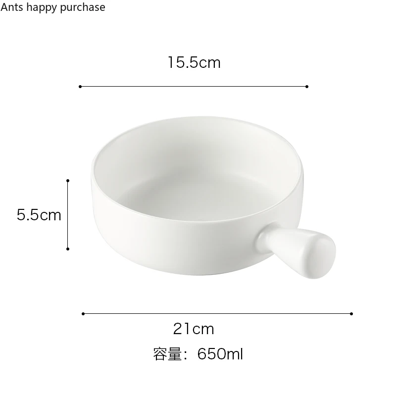 Скандинавский керамический поднос для выпечки с ручкой многоцветная