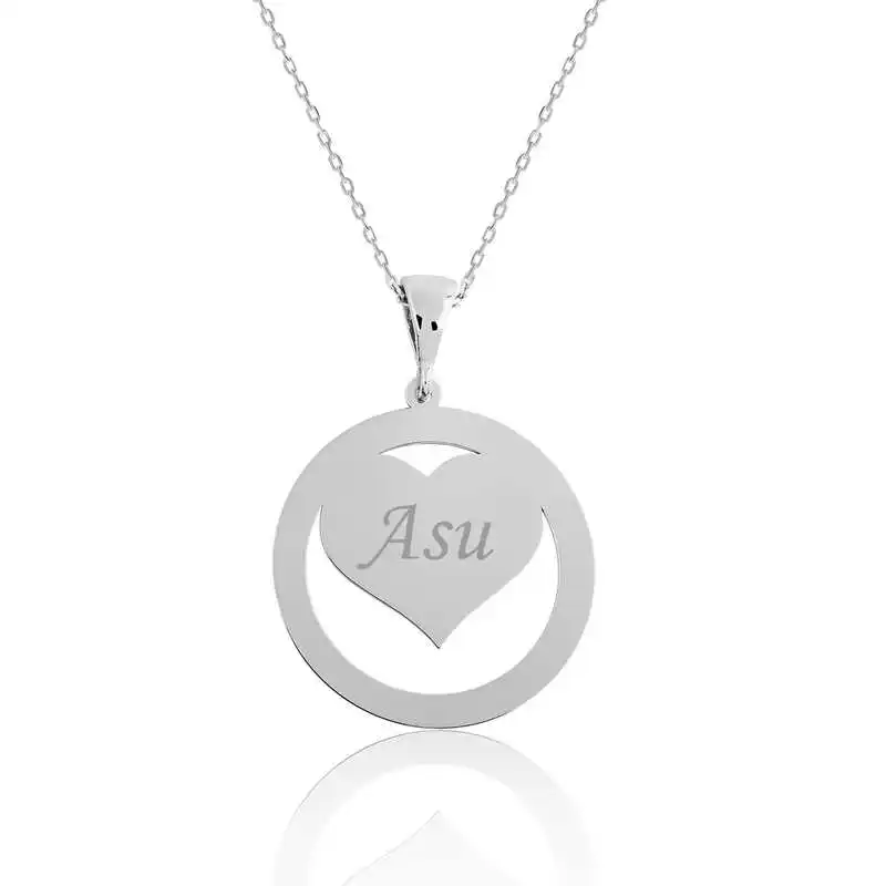 

Silver Love Circle Is Lady Necklace