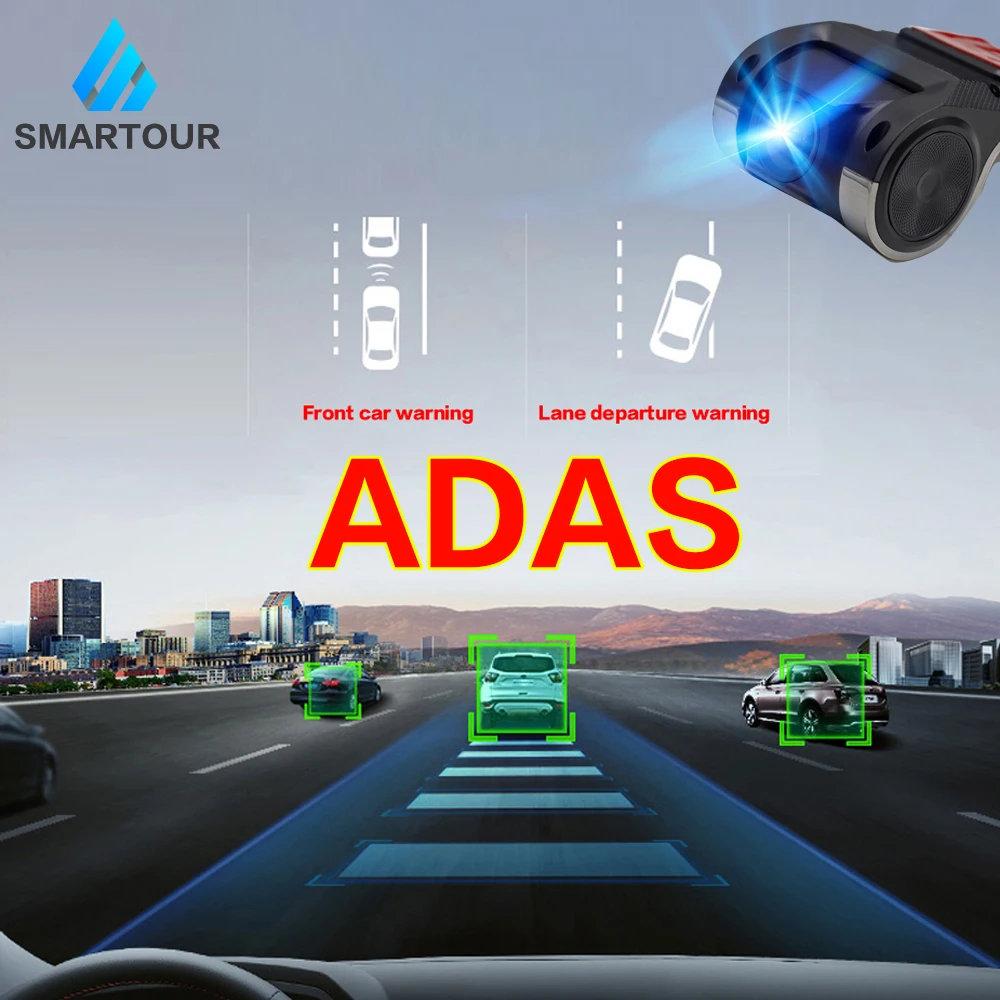 Автомобильный видеорегистратор Smartour 1080P ADAS USB подключение к автомобильный dvd