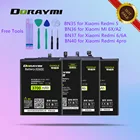 Аккумулятор DORAYMI BN36 для Xiaomi MI 6X A2 MI6X MIA2, Сменный аккумулятор для телефона BN35, BN37, BN40, для Redmi 4 Pro, 5, 6, 6A