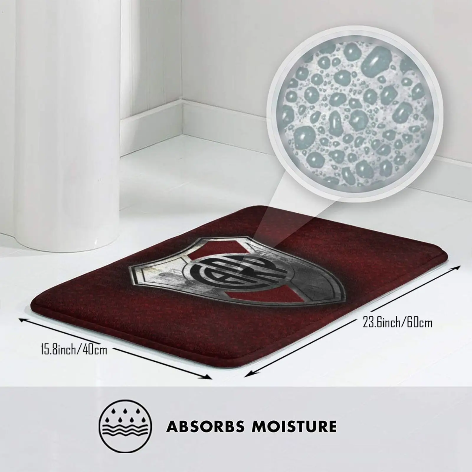 Коврик для реки Ca коврик Противоскользящий входной двери в спальню футбольного