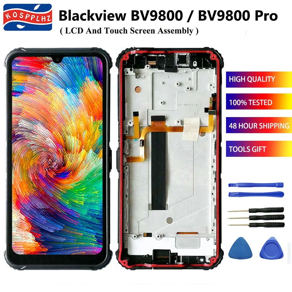 6 3 &quotдля Blackview BV9800 / Pro ЖК дисплей Дисплей + кодирующий преобразователь сенсорного