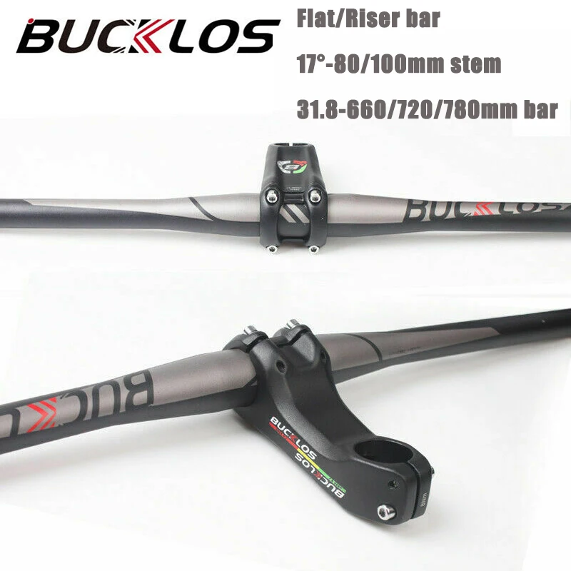 

Велосипедный руль BUCKLOS 31,8*660/720/780 мм, легкий руль из алюминиевого сплава для горного велосипеда, ручка-17 градусов, плоский/подъемный руль