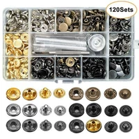metal snap kit 12 5mm metal button snaps 4 installation tools snaps for punching pliers for wallets and clothes