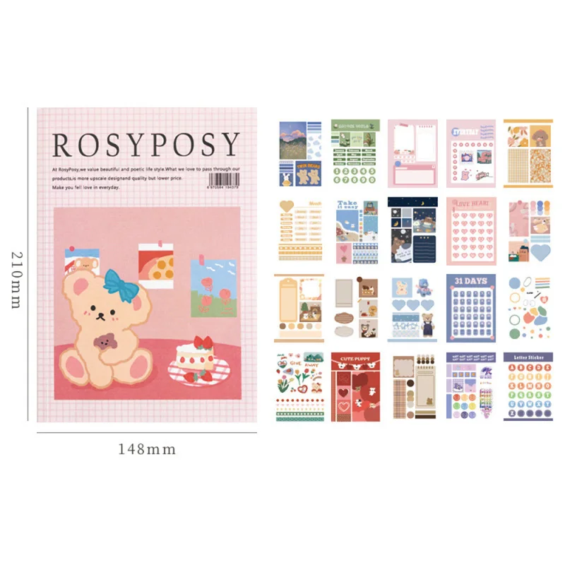 20PCS/set Life Magazine Pattern Hand Account Material Book Diary Sticker DIY Scrapbooking Decoration | Дом и сад