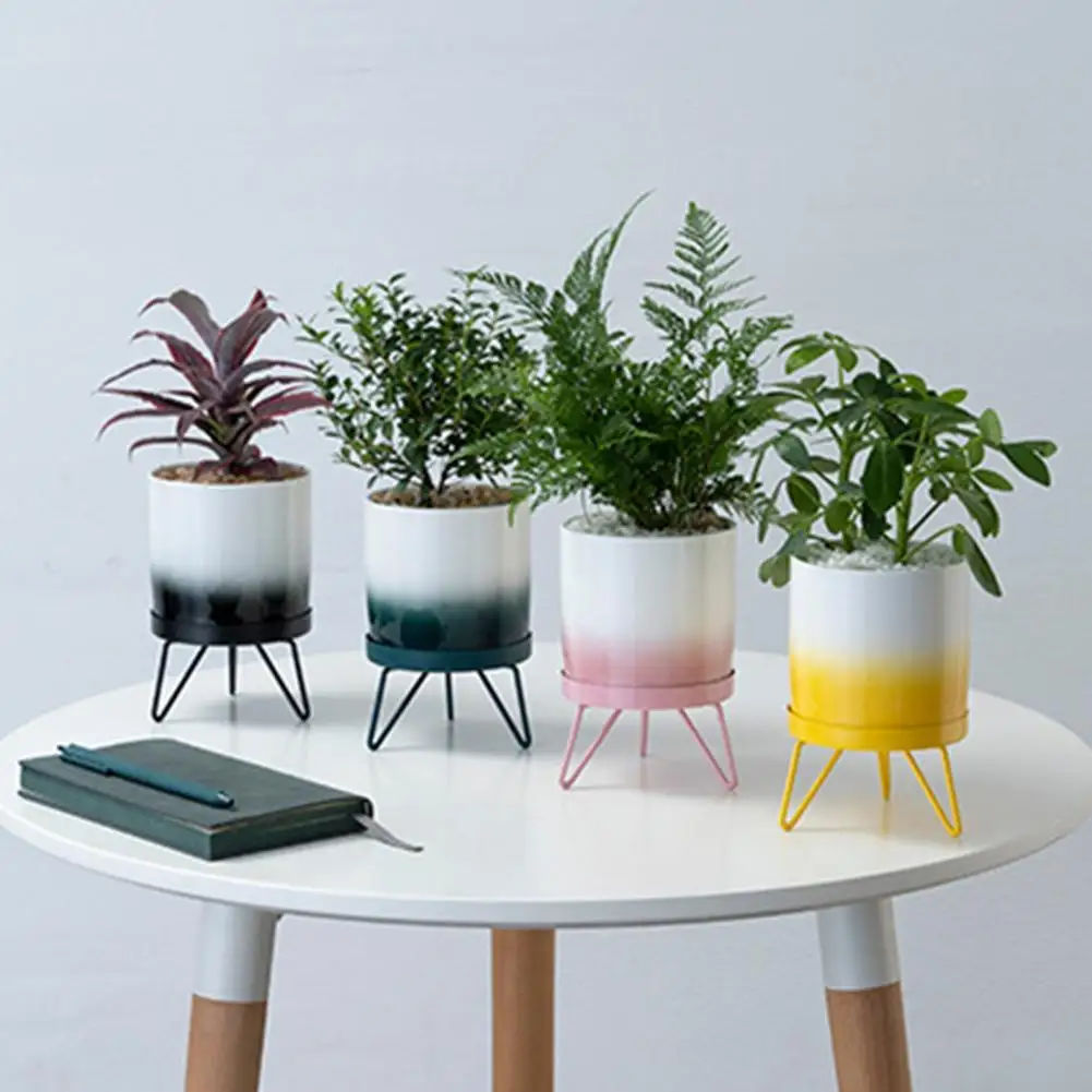 

Useful Planter Pot Nordic Compact Desktop Planter Modern Desktop Green Plant Pot for Office Art Vase