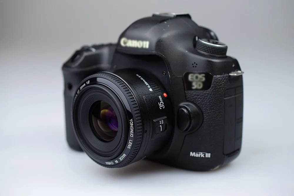 Объектив YONGNUO 35 мм YN35mm F2 объектив AF / MF с широкоугольной широкой диафрагмой
