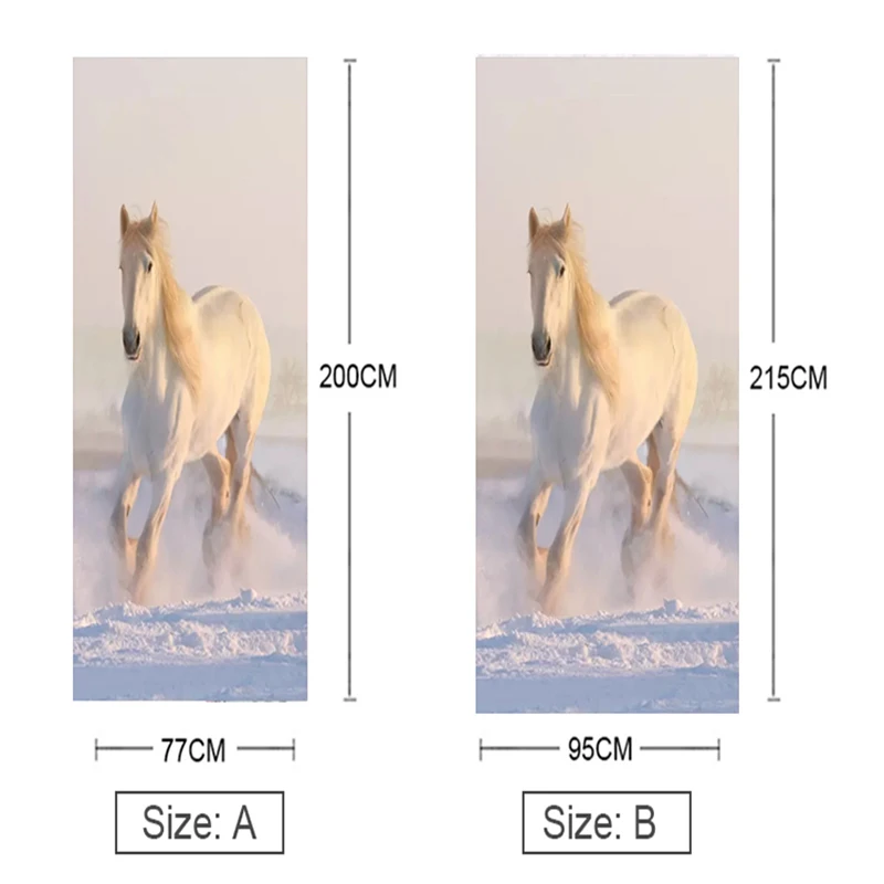 Настенная Наклейка на дверь в скандинавском стиле креативная белая фотография 3D