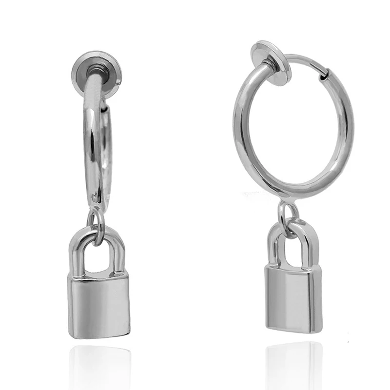 Круглые круглые серьги-кольца серебряного цвета Золотые серьги большие кольца с