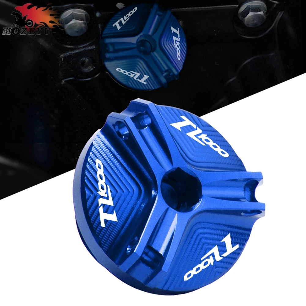 

For Suzuki TL1000 TL1000 S/R 1998-2004 2003 2002 2001 2000 Motorcycle CNC Aluminum Engine Oil Filler Cover Plug Cap Screw Cover