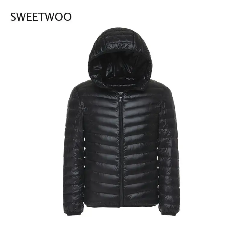 Men's All-Season Ultra Lightweight Packable Down Jacket Water and Wind-Resistant Breathable Coat Big Size Men Hoodies Jackets