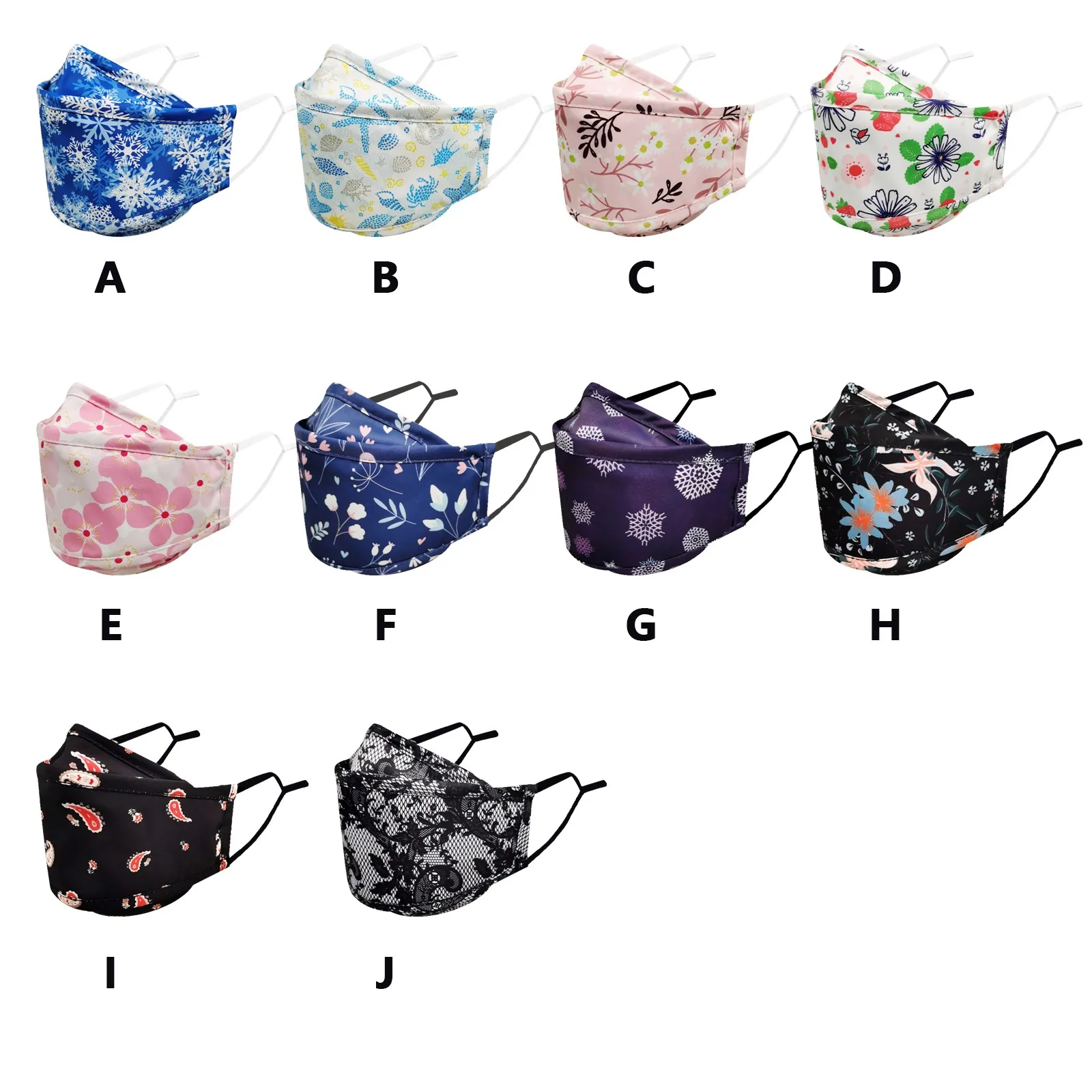 Тканевый моющийся дышащий регулируемый и многоразовый хлопковый шарф для