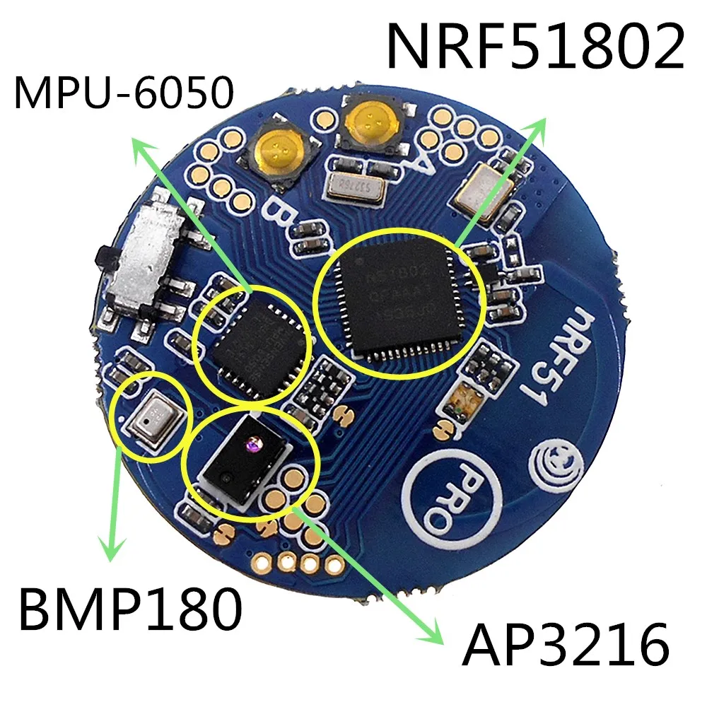 Датчик температуры NRF51802 AP3216 Bluetooth 4 0 датчик давления воздуха акселерометр