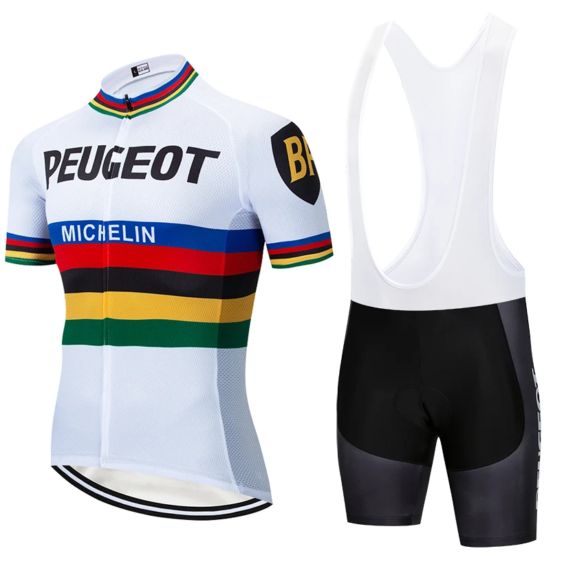 

2022 New Yellow Peuget PRO Cycling Jersey 20D PAD Bike Shorts Sets Men Ropa Ciclismo Maillot Culotte Bicycling Top Bottoms Suit