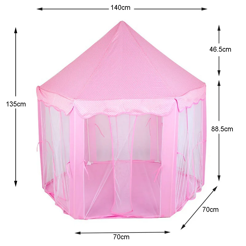 

Play house child toy shack, portable toy tent and foldable for bubble pool, princess, castle, presents, girls, girly girl toy