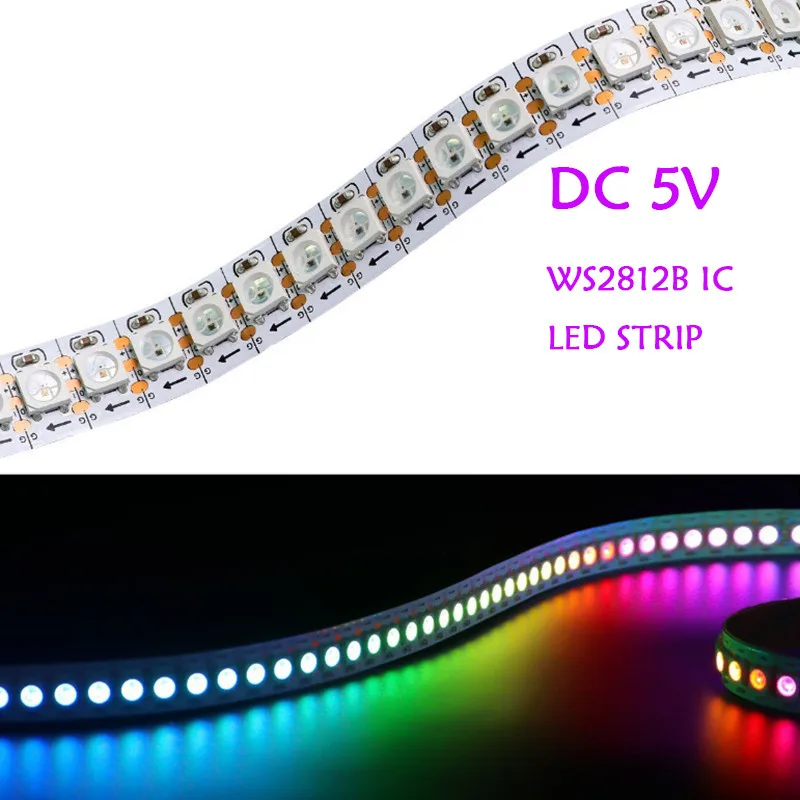 Светодиодная лента WS2812B, 5 в постоянного тока, 30/60/144 светодиодов/м