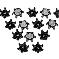 14 pcs golf spikes pins turn fast shoe spikes durable replacement set ultra thin cleats pins golf shoes parts black