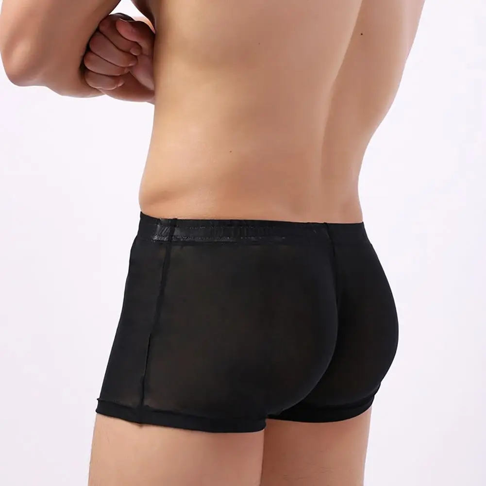 Эластичное просвечивающее Мужское нижнее белье влагоотводящие однотонные