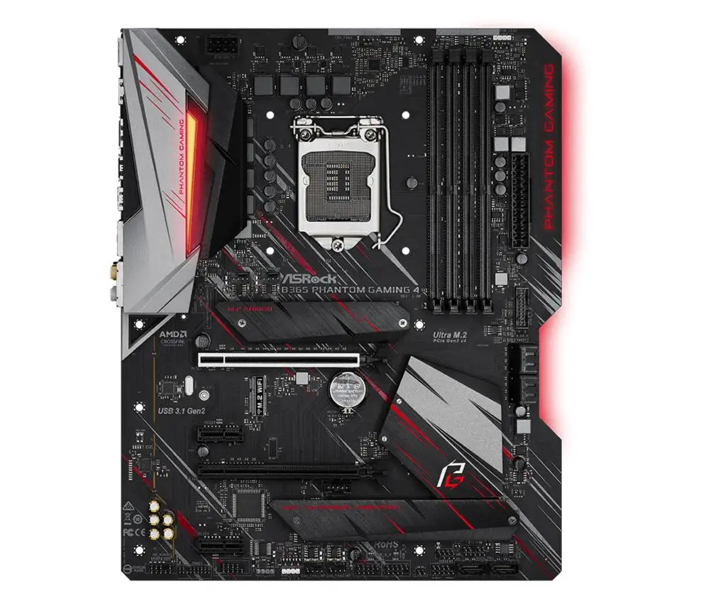 ASRock B365 Phantom Gaming 4 For Intel LGA 1151 Socket SATA3 Ultra M.2 Interface USB 3.1 Type A+C DDR4 ATX Desktop Mainboard | Компьютеры