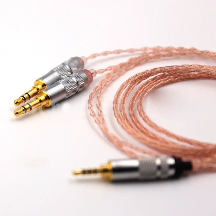 

2.5mm TRRS Balanced 8 core Litz braid Headphone Upgrade Cable for MDR-Z7 Z7M2 MDR-Z1R D600 D7100