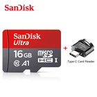 Новая карта Micro SD SanDisk Ultra, 64 ГБ, 128 ГБ, 200 ГБ, 256 ГБ, 100 дюйма, оригинальная карта TF SDXC, класс 10, карта памяти microSD для Type-C