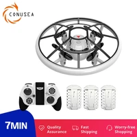 conusea 2020 s122 rc helicopter aircraft ufo mini drone altitude hold plane hand sensing infrare quadcopter helicopter dron toy