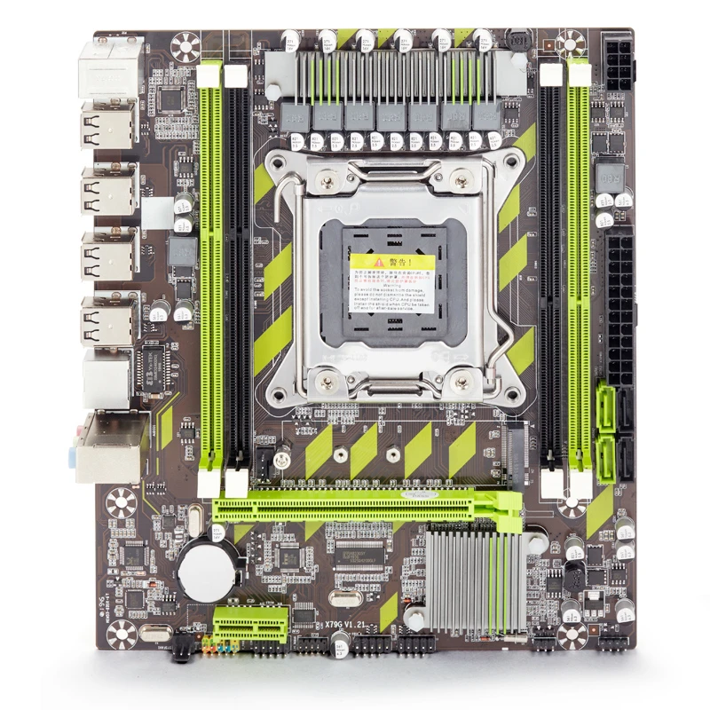 Материнская плата X79 для настольного ПК разъем LGA 2011 DDR3 Intel LGA2011 I7 ЦП Xeon