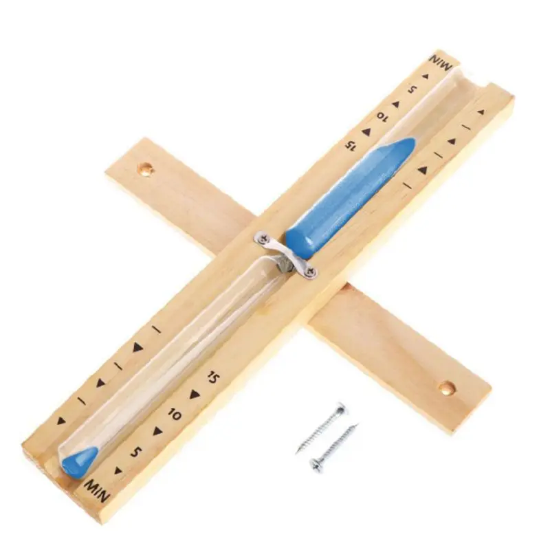 Деревянные песочные часы для сауны настенные вращающиеся с песочным стеклом 15