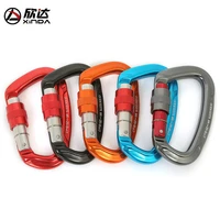 xinda 2 40pcs professional rock climbing carabiner 25kn lock d shape safety buckle outdoor safety protection carabiner equipment