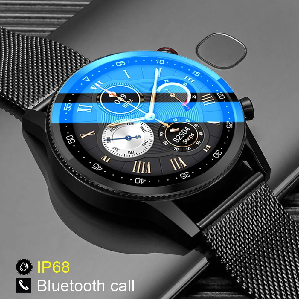 

Смарт-часы мужские, водостойкие, IP68, с сенсорным экраном