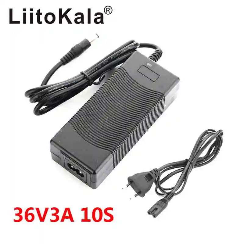 LiitoKala 10S 42V 3A зарядное устройство для 36V литий-ионная батарея электрический