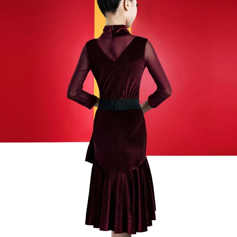 Детское платье для латиноамериканских танцев стандартный костюм соревнований