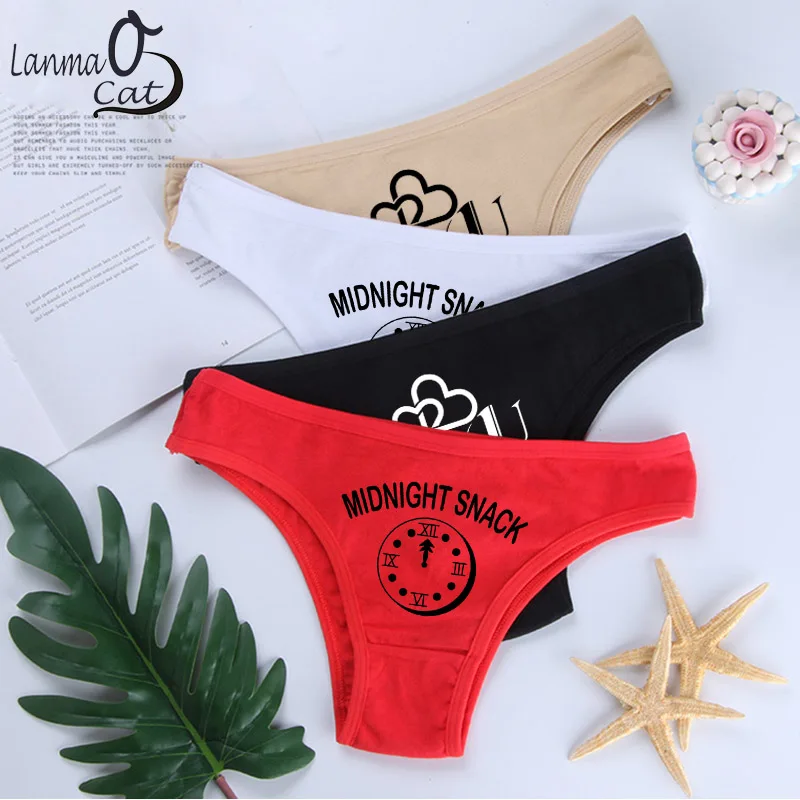 

Lanmaocat Cotton Briefs Female Plain Briefs Underwear Women Funny Printed Panties Hot Cotton Briefs Underpant