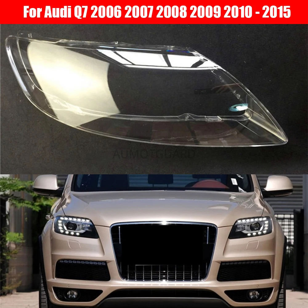 Car Headlamp Lens For Audi Q7 2006 2007 2008 2009 2010 2011 2012 2013 2014 2015 Car Headlight Headlamp  Lens Auto Shell Cover