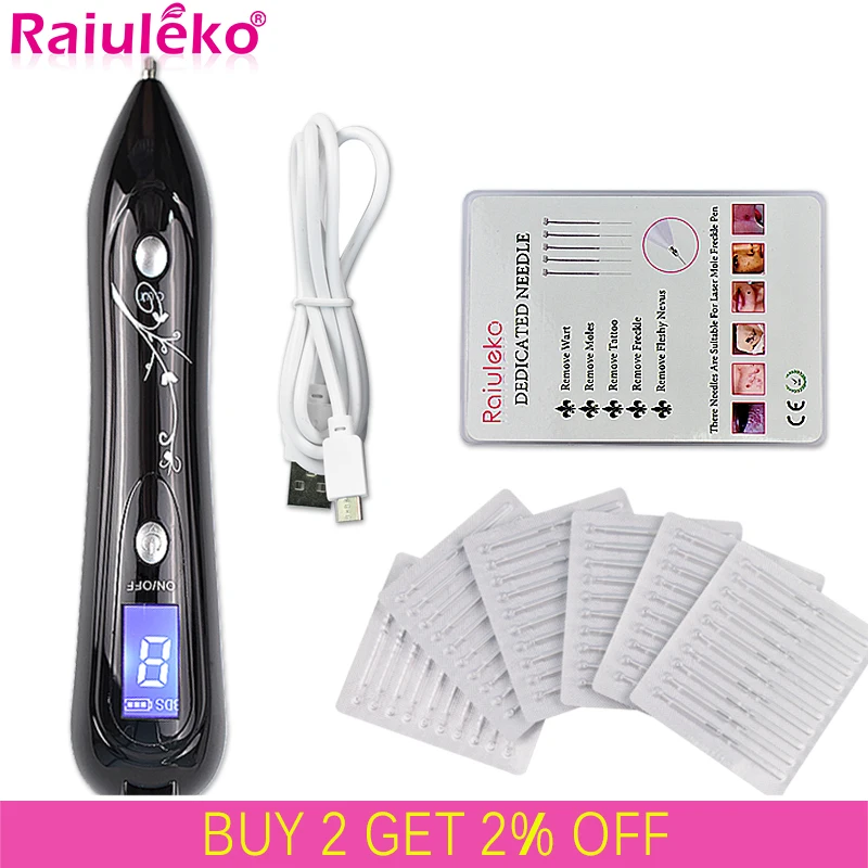 Лазерная ручка для удаления веснушек портативная плазменная с 8 режимами черных