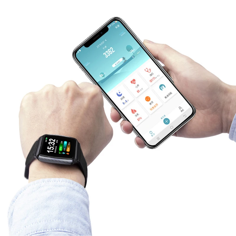 KY116 Smart Watch Fitness Tracker Bracelet IP68 Waterproof Heart Rate Blood Pressure Mode Color Full Touch Screen Sports | Электроника