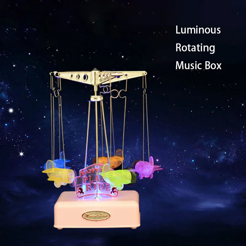 Пластиковая модель самолета со светодиодным освещением музыкальная шкатулка